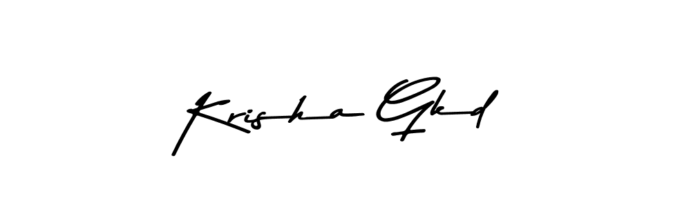 Also You can easily find your signature by using the search form. We will create Krisha Gkd name handwritten signature images for you free of cost using Asem Kandis PERSONAL USE sign style. Krisha Gkd signature style 9 images and pictures png