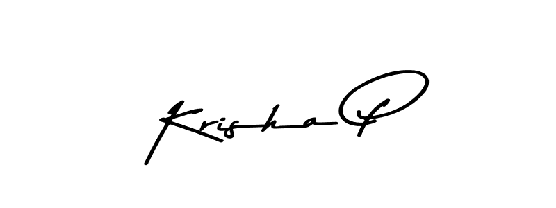 Krisha P stylish signature style. Best Handwritten Sign (Asem Kandis PERSONAL USE) for my name. Handwritten Signature Collection Ideas for my name Krisha P. Krisha P signature style 9 images and pictures png