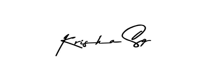 Use a signature maker to create a handwritten signature online. With this signature software, you can design (Asem Kandis PERSONAL USE) your own signature for name Krisha Sg. Krisha Sg signature style 9 images and pictures png