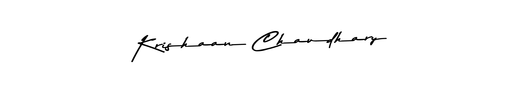 Krishaan Chaudhary stylish signature style. Best Handwritten Sign (Asem Kandis PERSONAL USE) for my name. Handwritten Signature Collection Ideas for my name Krishaan Chaudhary. Krishaan Chaudhary signature style 9 images and pictures png