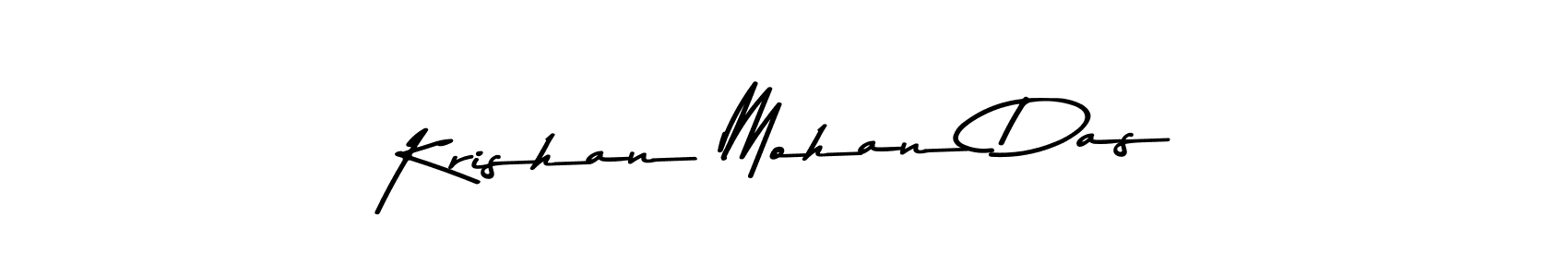 Krishan Mohan Das stylish signature style. Best Handwritten Sign (Asem Kandis PERSONAL USE) for my name. Handwritten Signature Collection Ideas for my name Krishan Mohan Das. Krishan Mohan Das signature style 9 images and pictures png