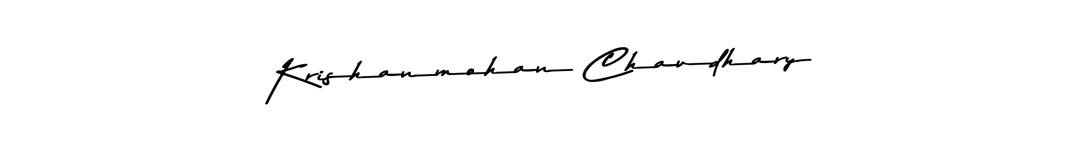 Create a beautiful signature design for name Krishanmohan Chaudhary. With this signature (Asem Kandis PERSONAL USE) fonts, you can make a handwritten signature for free. Krishanmohan Chaudhary signature style 9 images and pictures png