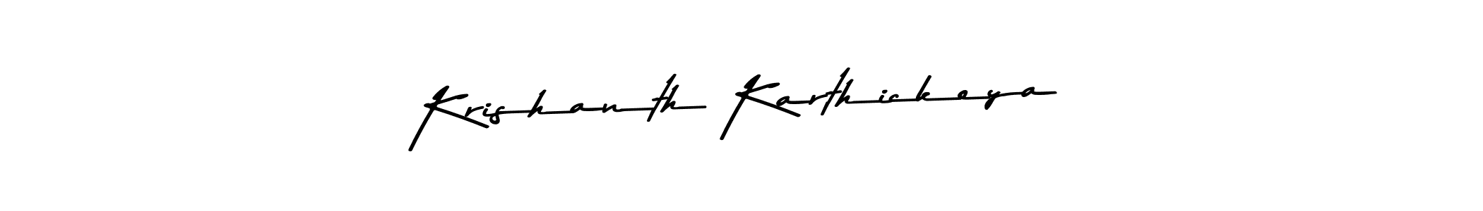 if you are searching for the best signature style for your name Krishanth Karthickeya. so please give up your signature search. here we have designed multiple signature styles  using Asem Kandis PERSONAL USE. Krishanth Karthickeya signature style 9 images and pictures png