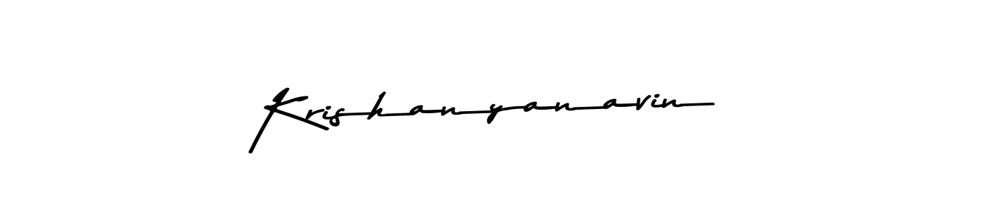 Use a signature maker to create a handwritten signature online. With this signature software, you can design (Asem Kandis PERSONAL USE) your own signature for name Krishanyanavin. Krishanyanavin signature style 9 images and pictures png