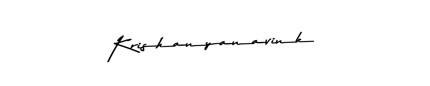 Create a beautiful signature design for name Krishanyanavink. With this signature (Asem Kandis PERSONAL USE) fonts, you can make a handwritten signature for free. Krishanyanavink signature style 9 images and pictures png