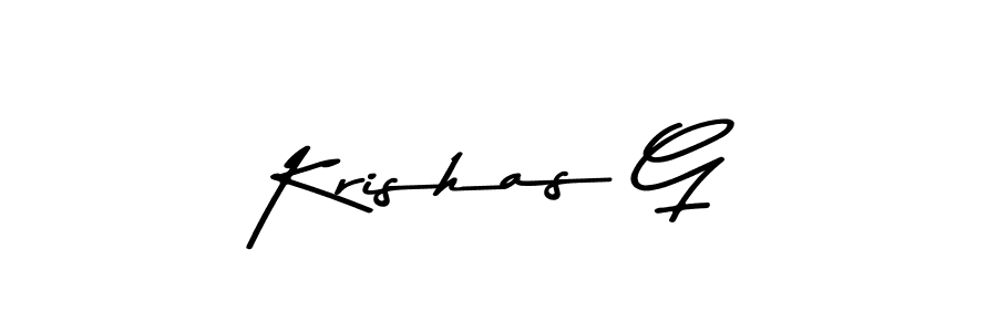 You can use this online signature creator to create a handwritten signature for the name Krishas G. This is the best online autograph maker. Krishas G signature style 9 images and pictures png