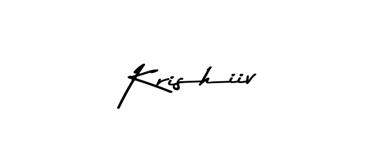 The best way (Asem Kandis PERSONAL USE) to make a short signature is to pick only two or three words in your name. The name Krishiiv include a total of six letters. For converting this name. Krishiiv signature style 9 images and pictures png