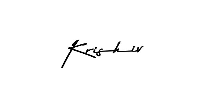 You should practise on your own different ways (Asem Kandis PERSONAL USE) to write your name (Krishiv) in signature. don't let someone else do it for you. Krishiv signature style 9 images and pictures png