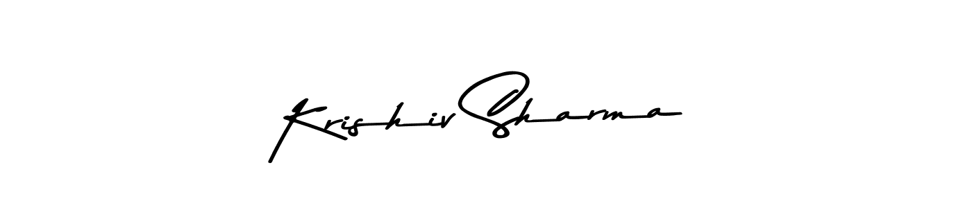 Use a signature maker to create a handwritten signature online. With this signature software, you can design (Asem Kandis PERSONAL USE) your own signature for name Krishiv Sharma. Krishiv Sharma signature style 9 images and pictures png