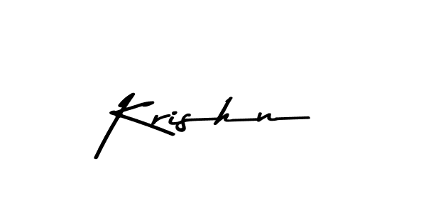 How to make Krishn name signature. Use Asem Kandis PERSONAL USE style for creating short signs online. This is the latest handwritten sign. Krishn signature style 9 images and pictures png