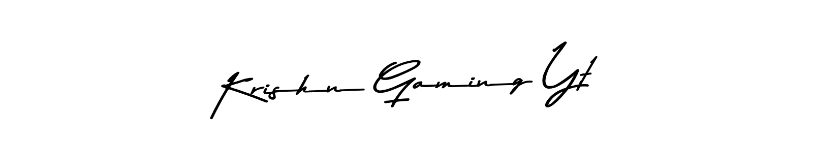 You should practise on your own different ways (Asem Kandis PERSONAL USE) to write your name (Krishn Gaming Yt) in signature. don't let someone else do it for you. Krishn Gaming Yt signature style 9 images and pictures png