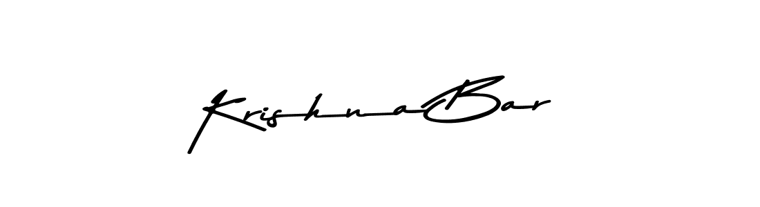 Make a beautiful signature design for name Krishna Bar. With this signature (Asem Kandis PERSONAL USE) style, you can create a handwritten signature for free. Krishna Bar signature style 9 images and pictures png