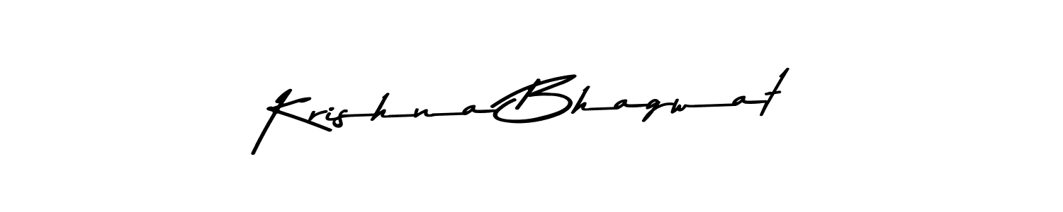 How to make Krishna Bhagwat name signature. Use Asem Kandis PERSONAL USE style for creating short signs online. This is the latest handwritten sign. Krishna Bhagwat signature style 9 images and pictures png