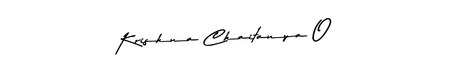 Create a beautiful signature design for name Krishna Chaitanya O. With this signature (Asem Kandis PERSONAL USE) fonts, you can make a handwritten signature for free. Krishna Chaitanya O signature style 9 images and pictures png