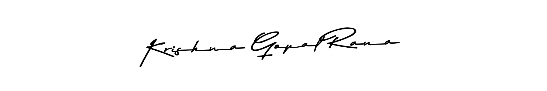 Design your own signature with our free online signature maker. With this signature software, you can create a handwritten (Asem Kandis PERSONAL USE) signature for name Krishna Gopal Rana. Krishna Gopal Rana signature style 9 images and pictures png