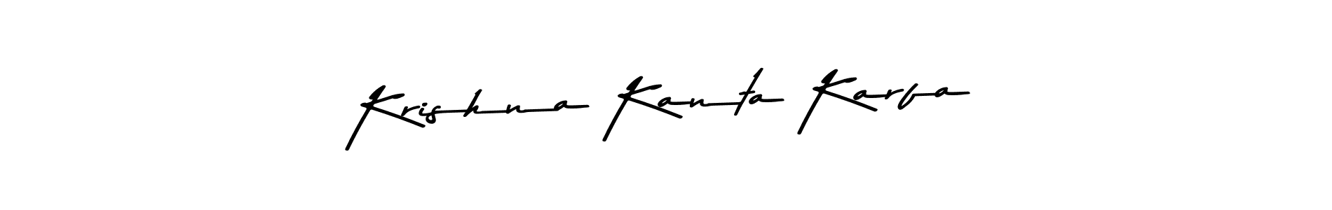 The best way (Asem Kandis PERSONAL USE) to make a short signature is to pick only two or three words in your name. The name Krishna Kanta Karfa include a total of six letters. For converting this name. Krishna Kanta Karfa signature style 9 images and pictures png