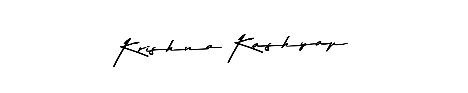 Design your own signature with our free online signature maker. With this signature software, you can create a handwritten (Asem Kandis PERSONAL USE) signature for name Krishna Kashyap. Krishna Kashyap signature style 9 images and pictures png