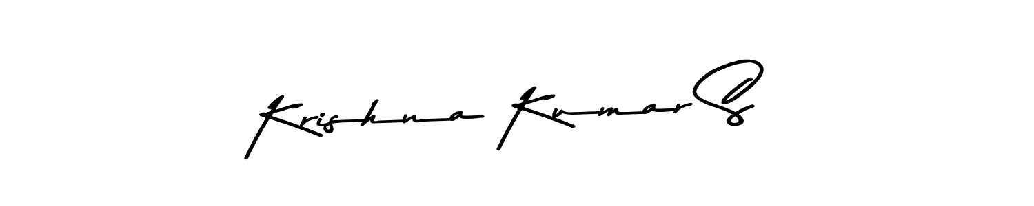 You should practise on your own different ways (Asem Kandis PERSONAL USE) to write your name (Krishna Kumar S) in signature. don't let someone else do it for you. Krishna Kumar S signature style 9 images and pictures png