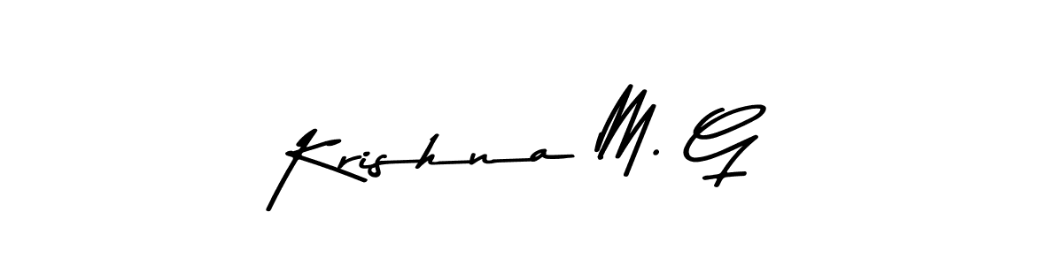 Also You can easily find your signature by using the search form. We will create Krishna M. G name handwritten signature images for you free of cost using Asem Kandis PERSONAL USE sign style. Krishna M. G signature style 9 images and pictures png