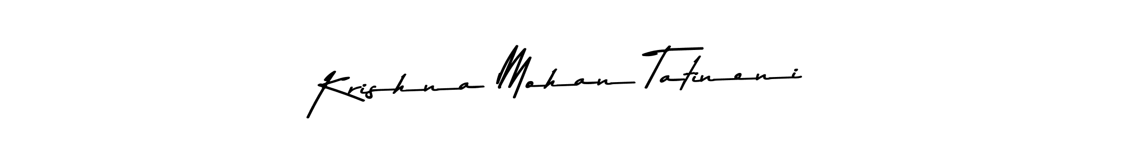 This is the best signature style for the Krishna Mohan Tatineni name. Also you like these signature font (Asem Kandis PERSONAL USE). Mix name signature. Krishna Mohan Tatineni signature style 9 images and pictures png