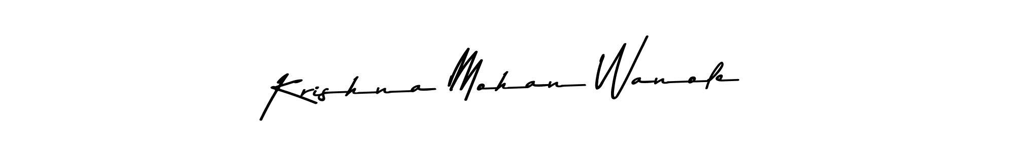 Krishna Mohan Wanole stylish signature style. Best Handwritten Sign (Asem Kandis PERSONAL USE) for my name. Handwritten Signature Collection Ideas for my name Krishna Mohan Wanole. Krishna Mohan Wanole signature style 9 images and pictures png