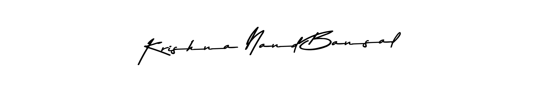 Krishna Nand Bansal stylish signature style. Best Handwritten Sign (Asem Kandis PERSONAL USE) for my name. Handwritten Signature Collection Ideas for my name Krishna Nand Bansal. Krishna Nand Bansal signature style 9 images and pictures png