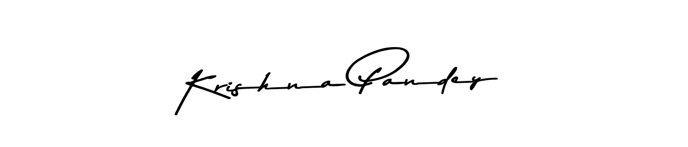How to make Krishna Pandey name signature. Use Asem Kandis PERSONAL USE style for creating short signs online. This is the latest handwritten sign. Krishna Pandey signature style 9 images and pictures png