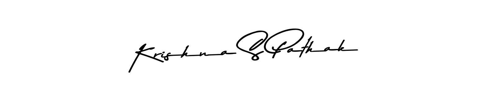 Use a signature maker to create a handwritten signature online. With this signature software, you can design (Asem Kandis PERSONAL USE) your own signature for name Krishna S Pathak. Krishna S Pathak signature style 9 images and pictures png