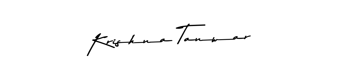 Make a beautiful signature design for name Krishna Tanwar. With this signature (Asem Kandis PERSONAL USE) style, you can create a handwritten signature for free. Krishna Tanwar signature style 9 images and pictures png