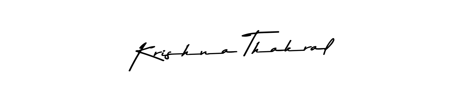 You should practise on your own different ways (Asem Kandis PERSONAL USE) to write your name (Krishna Thakral) in signature. don't let someone else do it for you. Krishna Thakral signature style 9 images and pictures png