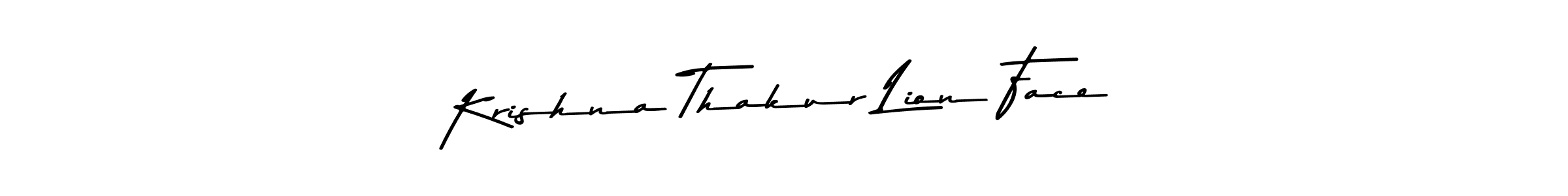 Design your own signature with our free online signature maker. With this signature software, you can create a handwritten (Asem Kandis PERSONAL USE) signature for name Krishna Thakur Lion Face. Krishna Thakur Lion Face signature style 9 images and pictures png