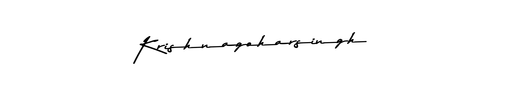 Create a beautiful signature design for name Krishnagoharsingh. With this signature (Asem Kandis PERSONAL USE) fonts, you can make a handwritten signature for free. Krishnagoharsingh signature style 9 images and pictures png