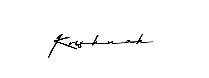 Design your own signature with our free online signature maker. With this signature software, you can create a handwritten (Asem Kandis PERSONAL USE) signature for name Krishnah. Krishnah signature style 9 images and pictures png