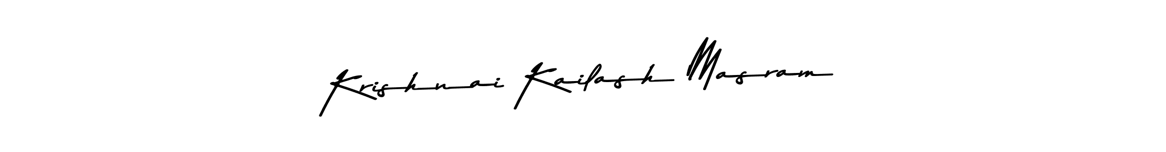 Use a signature maker to create a handwritten signature online. With this signature software, you can design (Asem Kandis PERSONAL USE) your own signature for name Krishnai Kailash Masram. Krishnai Kailash Masram signature style 9 images and pictures png
