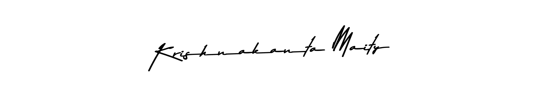 Create a beautiful signature design for name Krishnakanta Maity. With this signature (Asem Kandis PERSONAL USE) fonts, you can make a handwritten signature for free. Krishnakanta Maity signature style 9 images and pictures png