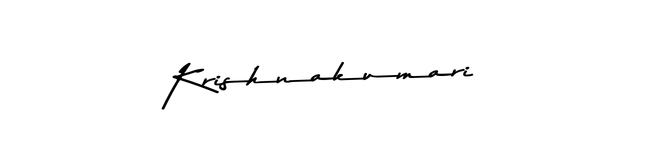 You should practise on your own different ways (Asem Kandis PERSONAL USE) to write your name (Krishnakumari) in signature. don't let someone else do it for you. Krishnakumari signature style 9 images and pictures png