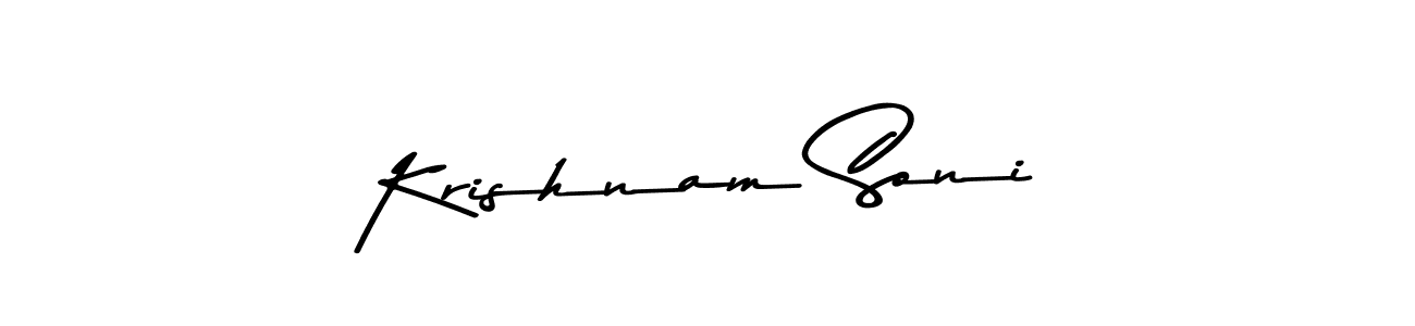 if you are searching for the best signature style for your name Krishnam Soni. so please give up your signature search. here we have designed multiple signature styles  using Asem Kandis PERSONAL USE. Krishnam Soni signature style 9 images and pictures png