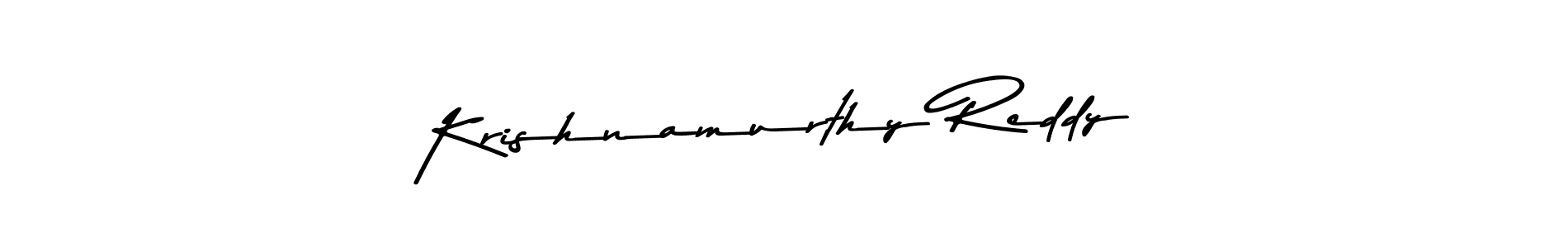 Design your own signature with our free online signature maker. With this signature software, you can create a handwritten (Asem Kandis PERSONAL USE) signature for name Krishnamurthy Reddy. Krishnamurthy Reddy signature style 9 images and pictures png