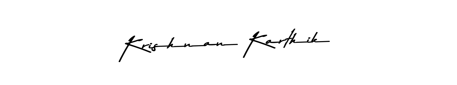 This is the best signature style for the Krishnan Karthik name. Also you like these signature font (Asem Kandis PERSONAL USE). Mix name signature. Krishnan Karthik signature style 9 images and pictures png