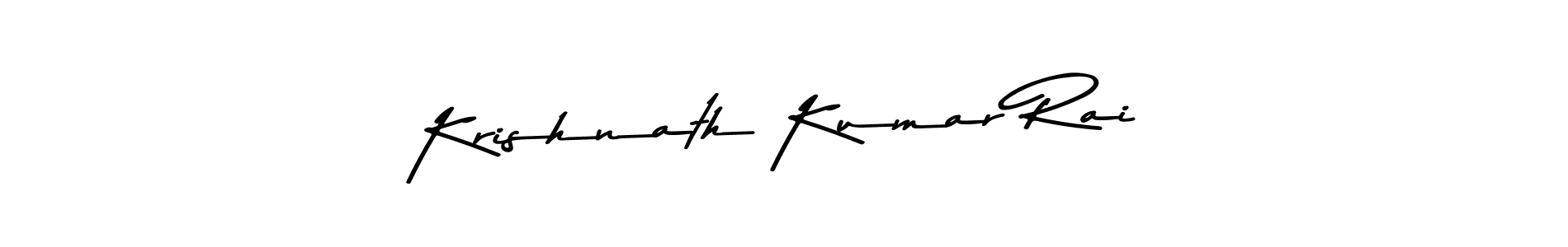 Design your own signature with our free online signature maker. With this signature software, you can create a handwritten (Asem Kandis PERSONAL USE) signature for name Krishnath Kumar Rai. Krishnath Kumar Rai signature style 9 images and pictures png