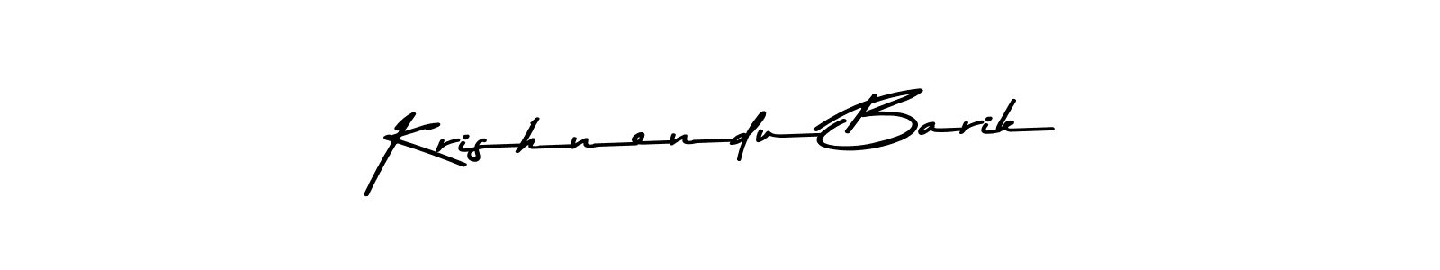 Create a beautiful signature design for name Krishnendu Barik. With this signature (Asem Kandis PERSONAL USE) fonts, you can make a handwritten signature for free. Krishnendu Barik signature style 9 images and pictures png
