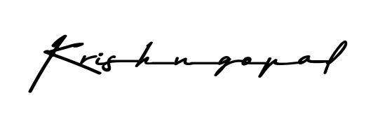 Similarly Asem Kandis PERSONAL USE is the best handwritten signature design. Signature creator online. You can use it as an online autograph creator for name Krishngopal. Krishngopal signature style 9 images and pictures png