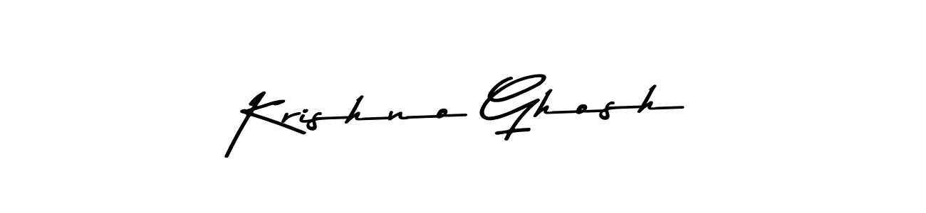 Design your own signature with our free online signature maker. With this signature software, you can create a handwritten (Asem Kandis PERSONAL USE) signature for name Krishno Ghosh. Krishno Ghosh signature style 9 images and pictures png