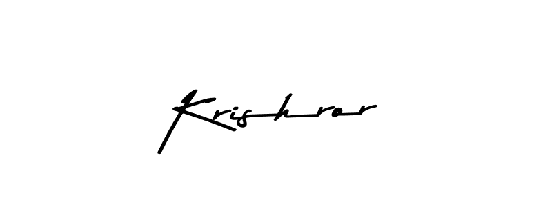 Make a beautiful signature design for name Krishror. With this signature (Asem Kandis PERSONAL USE) style, you can create a handwritten signature for free. Krishror signature style 9 images and pictures png