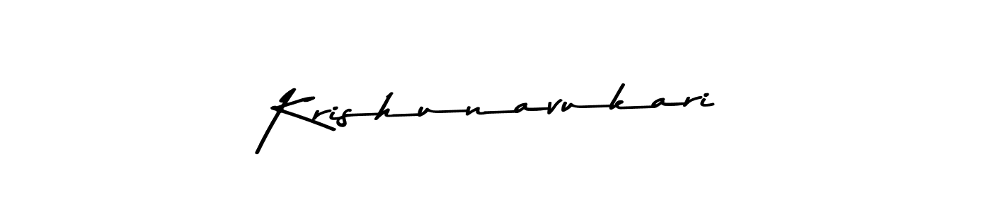 Krishunavukari stylish signature style. Best Handwritten Sign (Asem Kandis PERSONAL USE) for my name. Handwritten Signature Collection Ideas for my name Krishunavukari. Krishunavukari signature style 9 images and pictures png