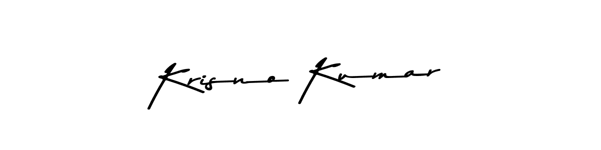 Make a beautiful signature design for name Krisno Kumar. With this signature (Asem Kandis PERSONAL USE) style, you can create a handwritten signature for free. Krisno Kumar signature style 9 images and pictures png