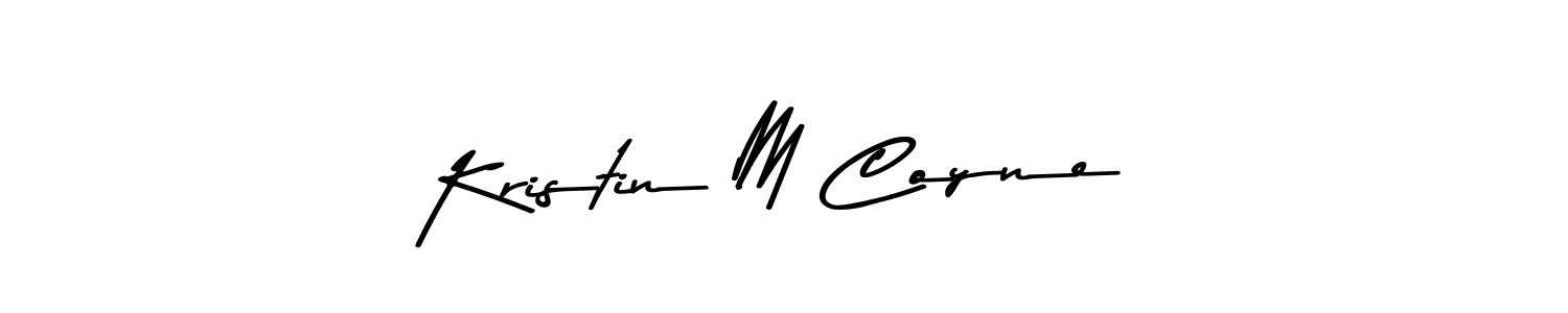 Use a signature maker to create a handwritten signature online. With this signature software, you can design (Asem Kandis PERSONAL USE) your own signature for name Kristin M Coyne. Kristin M Coyne signature style 9 images and pictures png