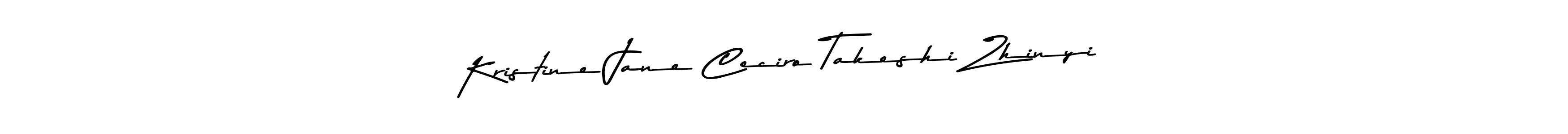 You should practise on your own different ways (Asem Kandis PERSONAL USE) to write your name (Kristine Jane Ceciro Takeshi Zhinyi) in signature. don't let someone else do it for you. Kristine Jane Ceciro Takeshi Zhinyi signature style 9 images and pictures png