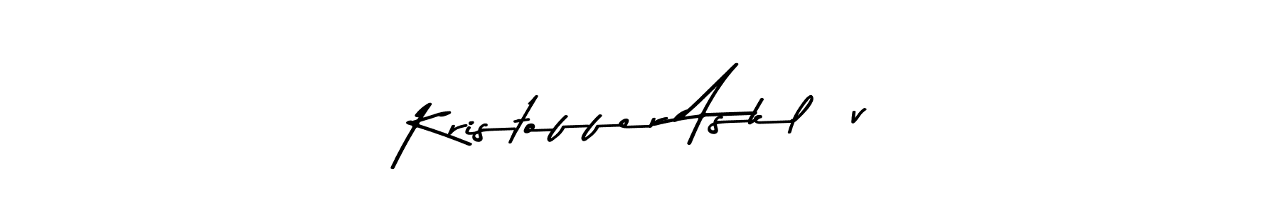 Design your own signature with our free online signature maker. With this signature software, you can create a handwritten (Asem Kandis PERSONAL USE) signature for name Kristoffer Asklöv. Kristoffer Asklöv signature style 9 images and pictures png