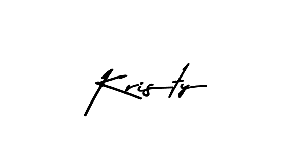 Design your own signature with our free online signature maker. With this signature software, you can create a handwritten (Asem Kandis PERSONAL USE) signature for name Kristy. Kristy signature style 9 images and pictures png